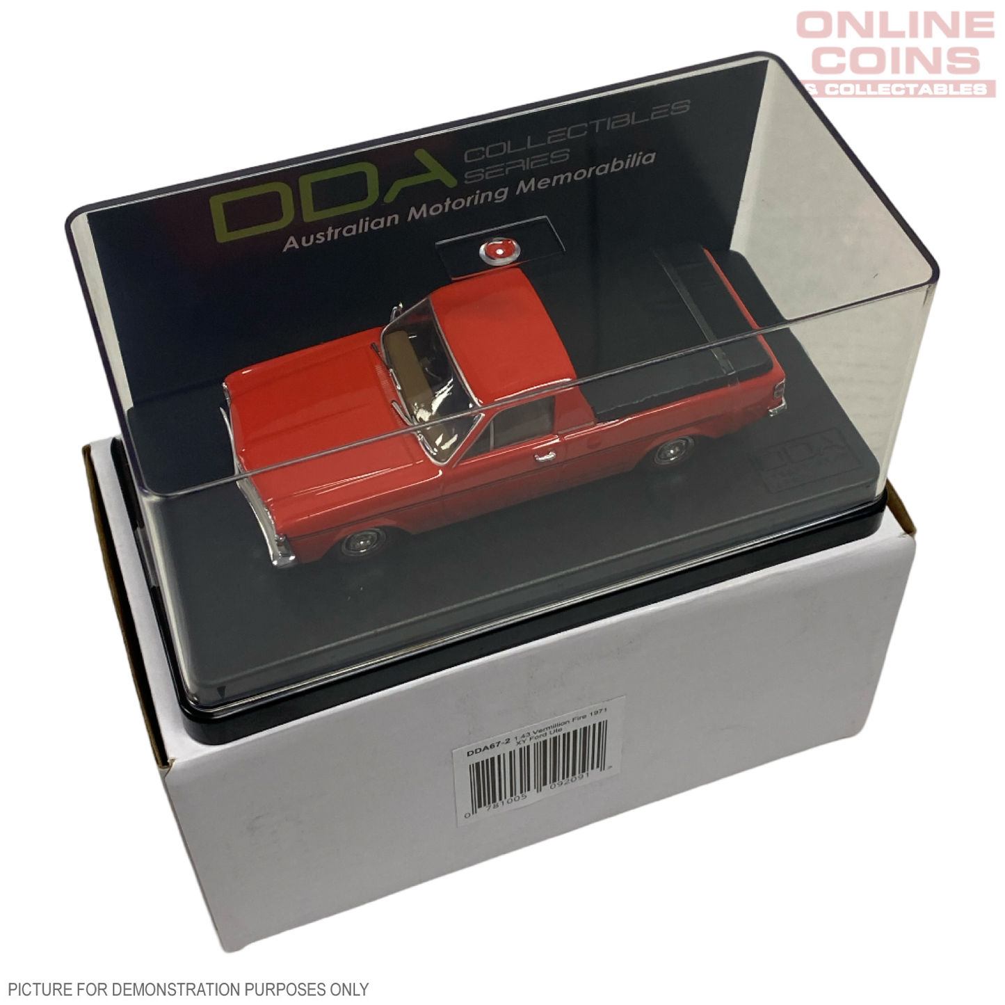 DDA Collectibles Series - 1:43 Vermillion Fire 1971 Ford Falcon XY Ute