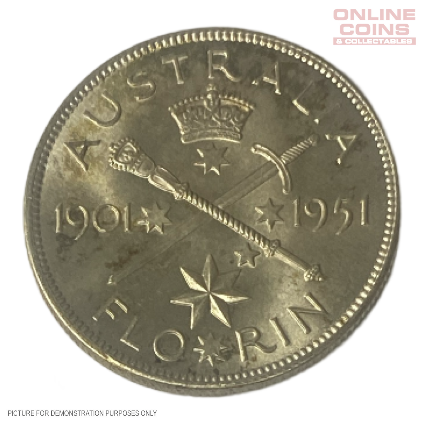 1951 Australian Federation Florin - Uncirculated