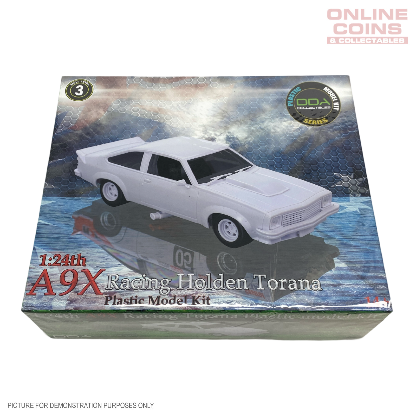 DDA Plastic Model Kit - 1:24 A9X Torana 1978 Bathurst Winner Sealed Body Opening Bonnet w/Engine