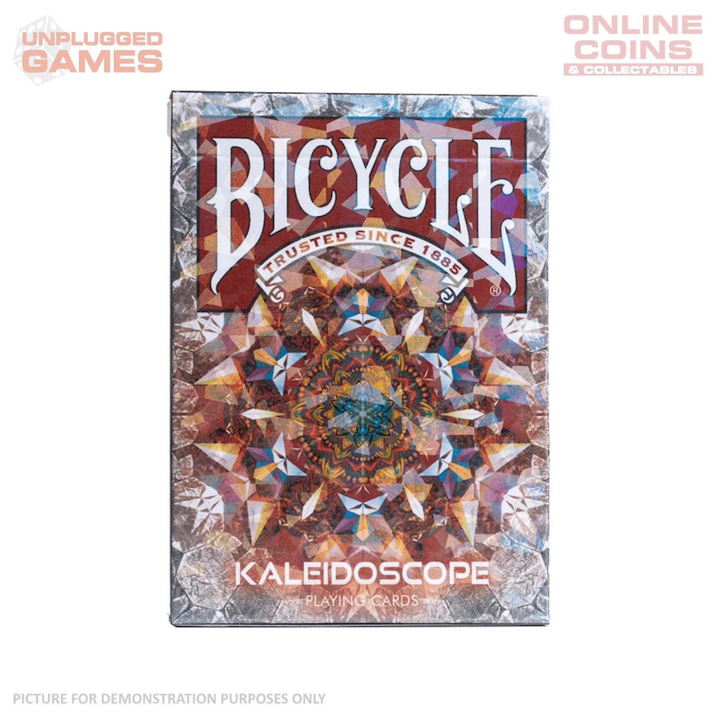 Bicycle Kaleidoscope Red Playing Cards