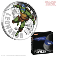 2024 Perth Mint 1oz Silver Proof Coloured Coin - Teenage Mutant Ninja Turtles - Leonardo