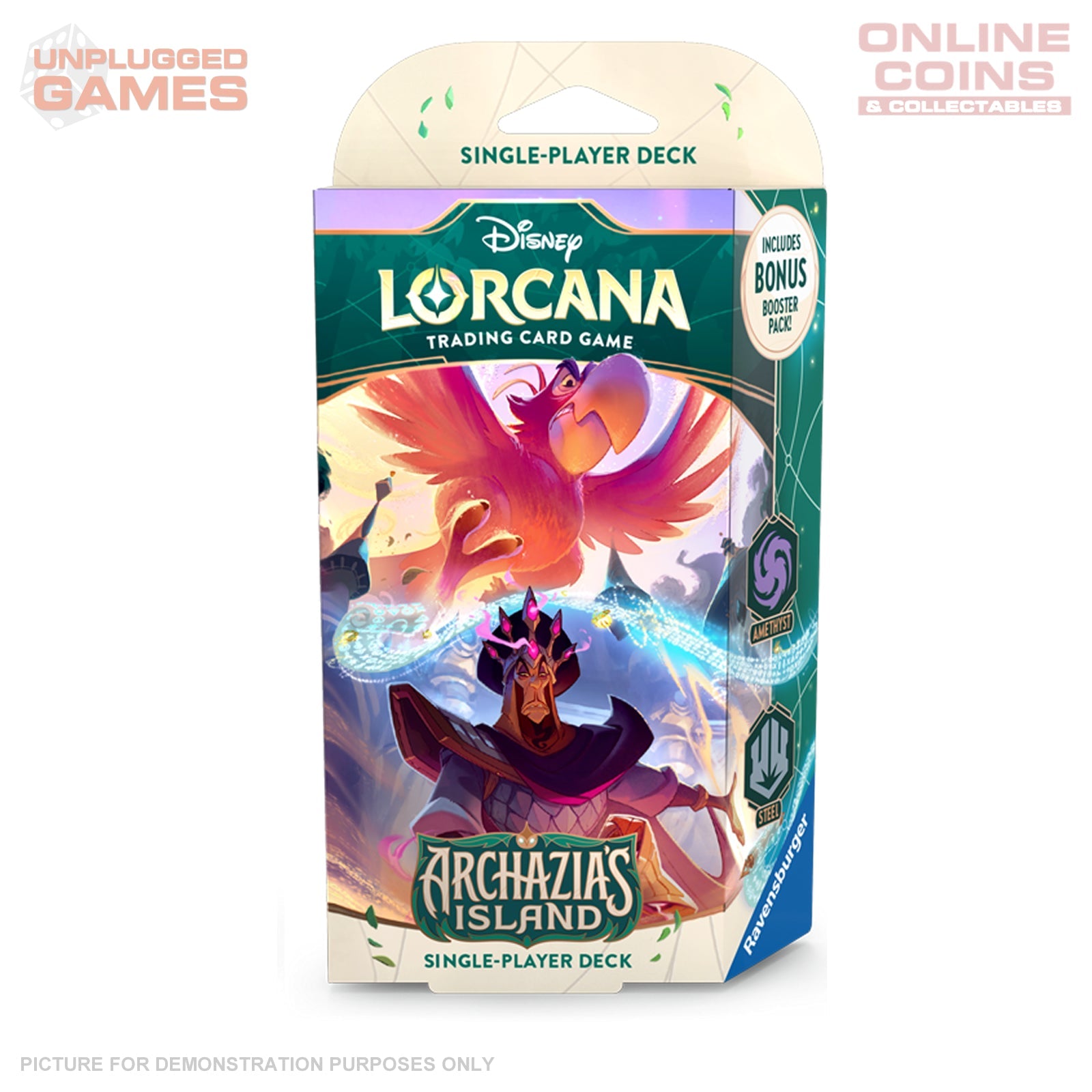 Lorcana - Series 7 DLC Archazia's Island - Starter Deck - Amethyst/Steel - PREORDER