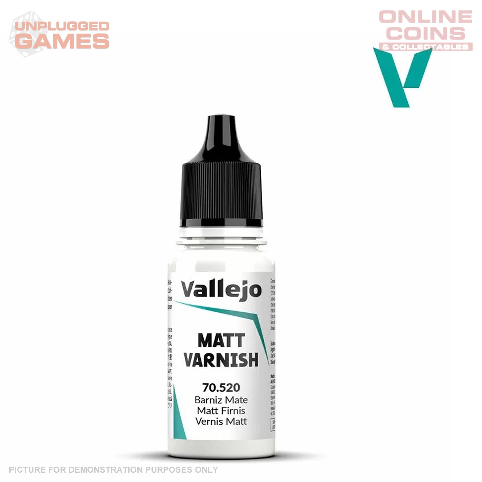 Vallejo Auxiliaries - Permanent Matt Varnish 18ml