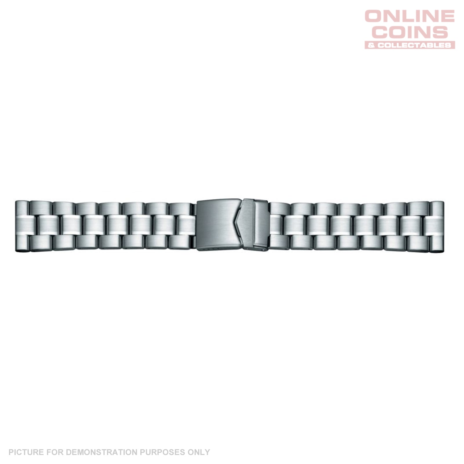 Condor 22mm Gents Stainless Steel Watch Strap with Safety Clasp