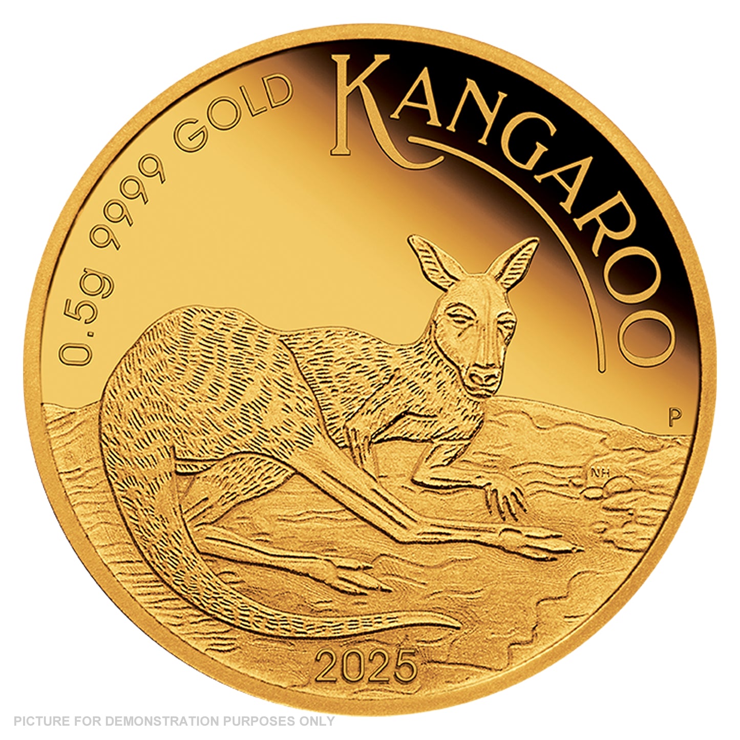 2025 Perth Mint - Mini Roo 0.5g Gold Proof Coin in Card