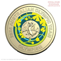 2024 LOOSE Circulated Australian Olympic Team $2 Coloured Coin - OLYMPISM