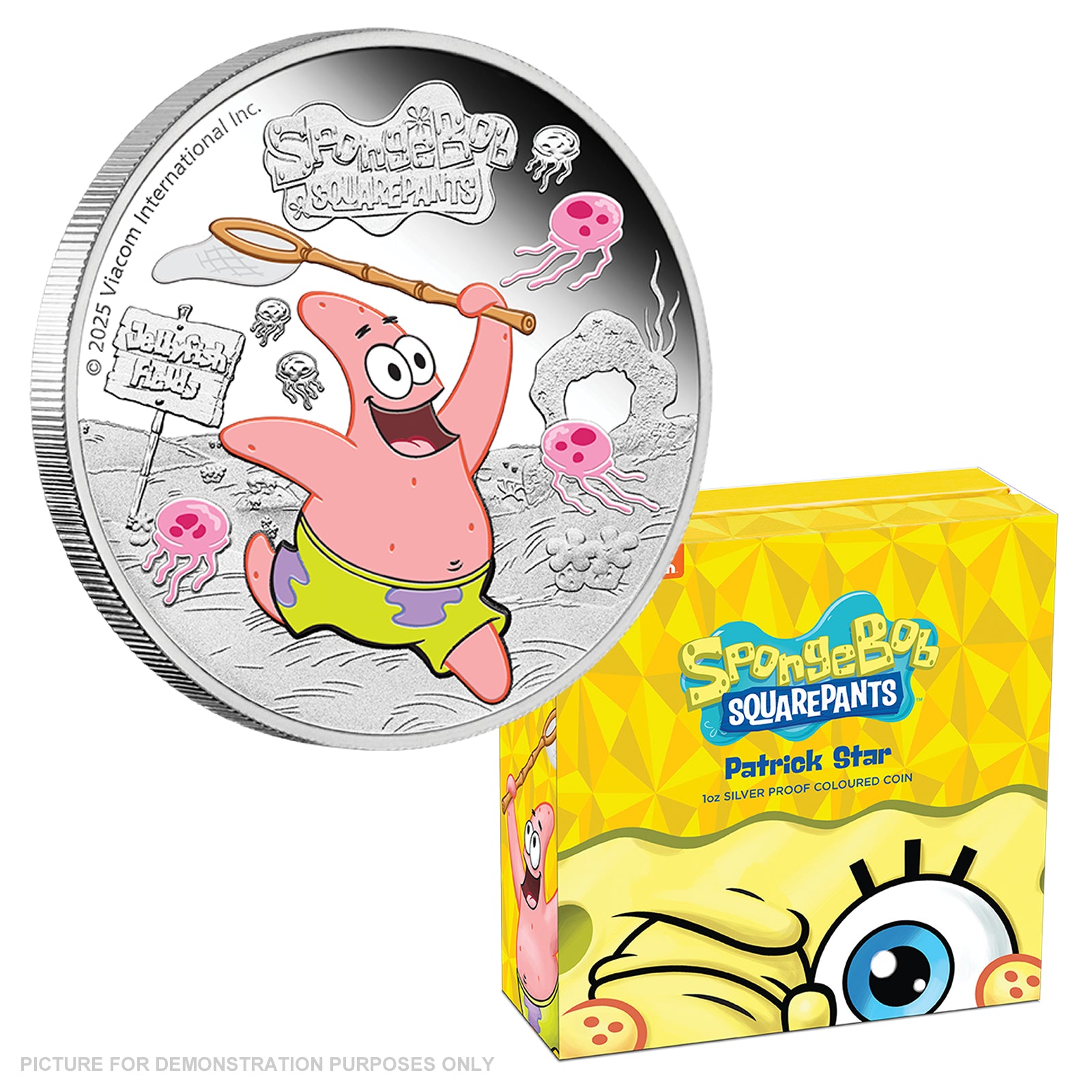 Perth Mint 2025 SpongeBob SquarePants - Patrick 1oz Silver Proof Coloured Coin