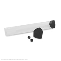 BCW Playmat Tube With Dice Cap - BLACK