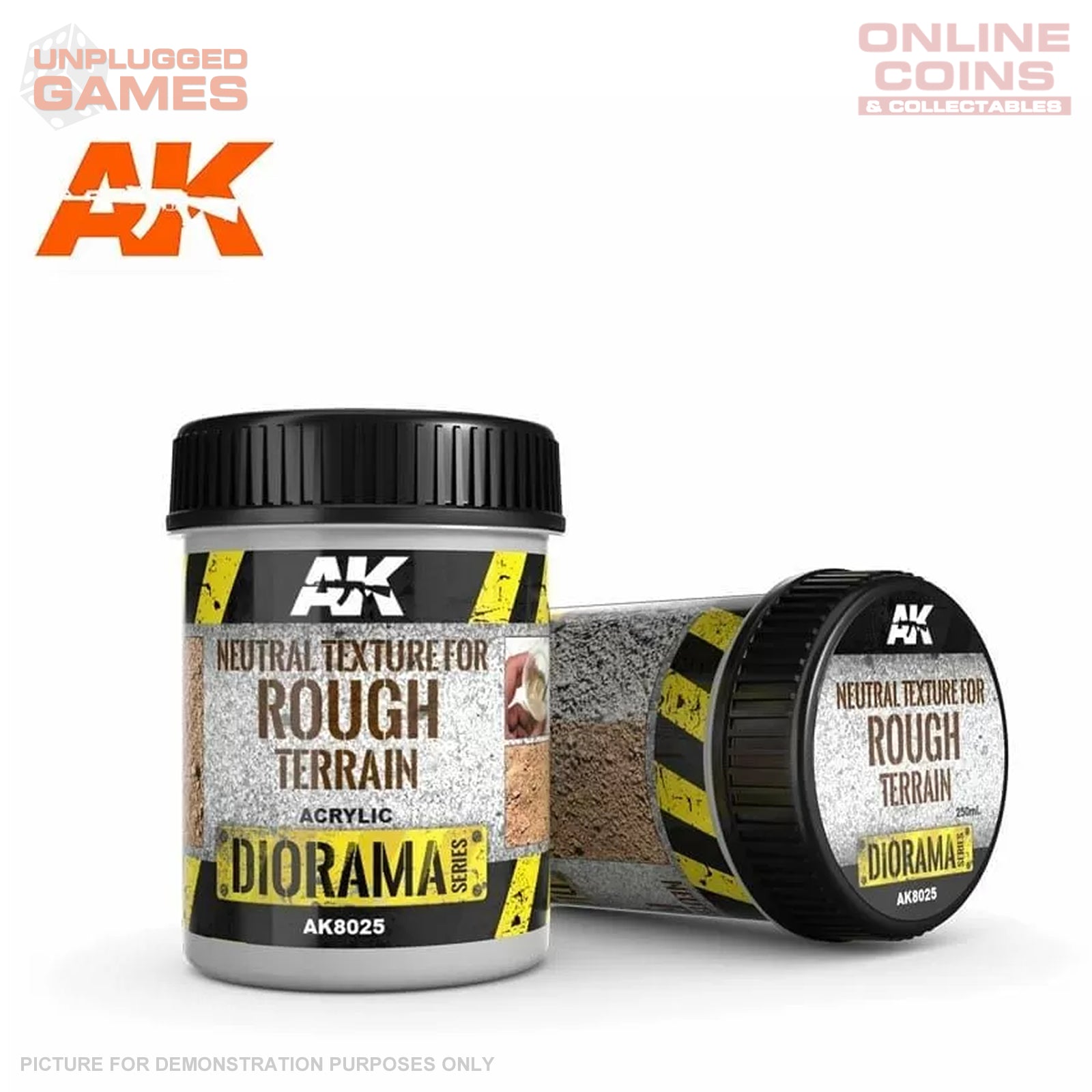 AK Interactive - Dioramas - Terrains Neutral Texture for Rough Terrains 250ml