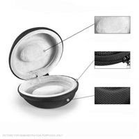 Generic Round Single Watch Travel and Storage Case with Black Trim