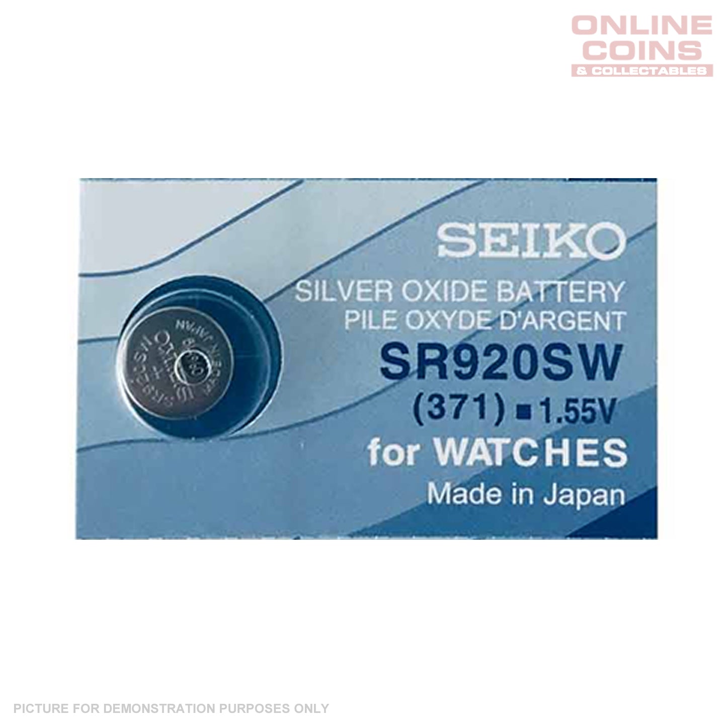 SEIKO SR920SW (371) Silver Oxide Watch Battery 1.55v (1 ONLY)