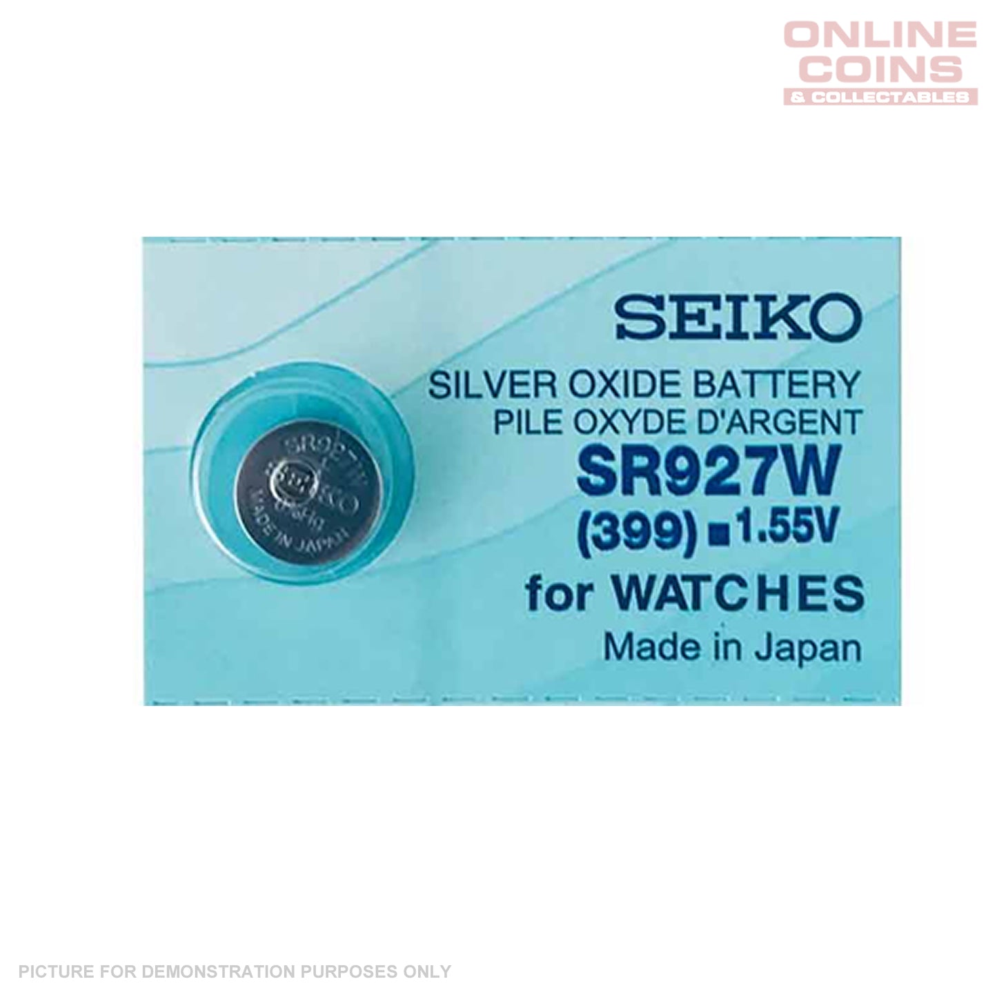 SEIKO SR927W (399) Silver Oxide Watch Battery 1.55v (1 ONLY)