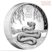 2025 Perth Mint 1oz Silver Proof High Relief Coin - Lunar Series III Year of the Snake