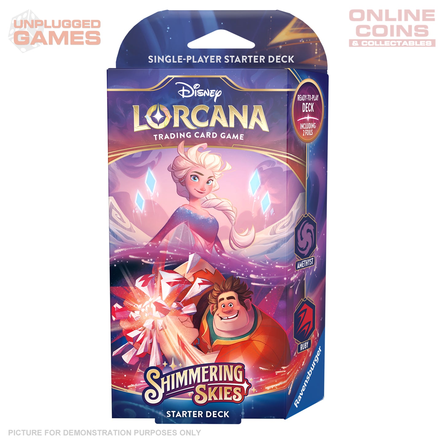 Lorcana - Series 5 - DLC Shimmering Skies - Starter Deck - Amethyst / Ruby