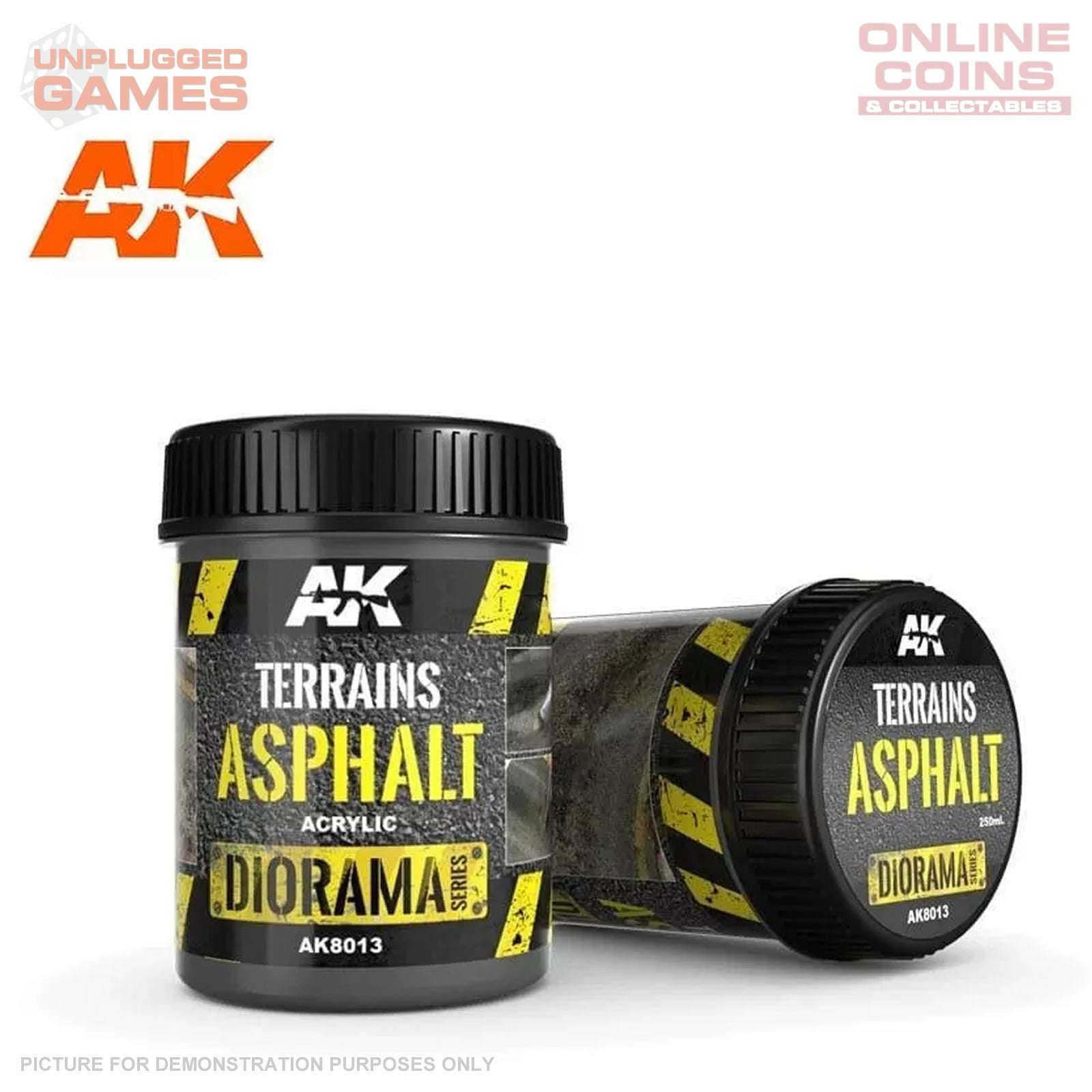 AK Interactive - Dioramas - Terrains Asphalt 250ml