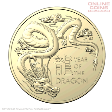 2024 $1 AlBr Uncirculated Two Coin Set - Year Of The Dragon