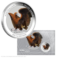 2025 Perth Mint Australian Wedge-tailed Eagle 1oz Silver Coloured Coin in Card