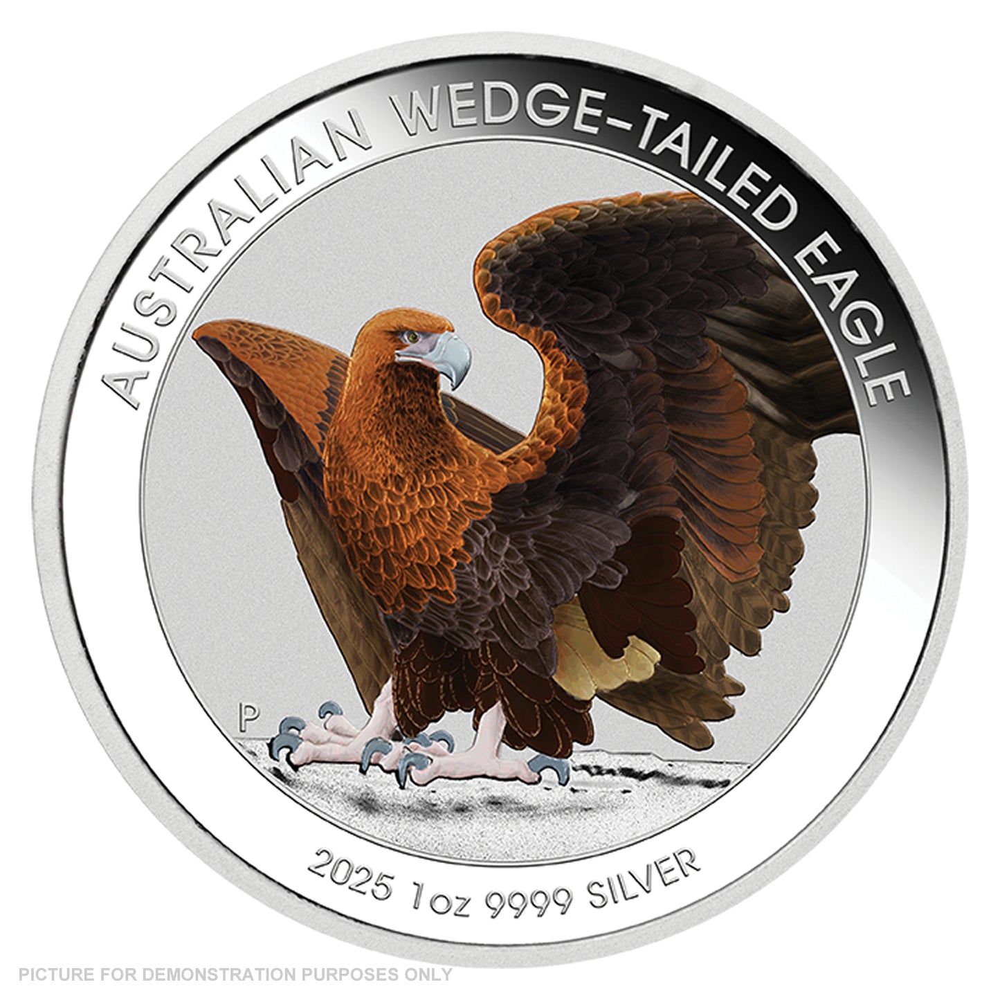 2025 Perth Mint Australian Wedge-tailed Eagle 1oz Silver Coloured Coin in Card