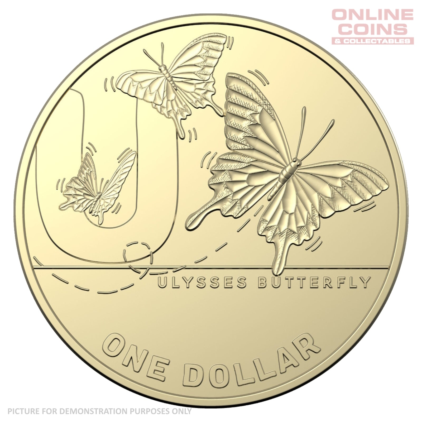 2021 Australian 1 Coin Hunt 2 U For Ulysses Butterfly