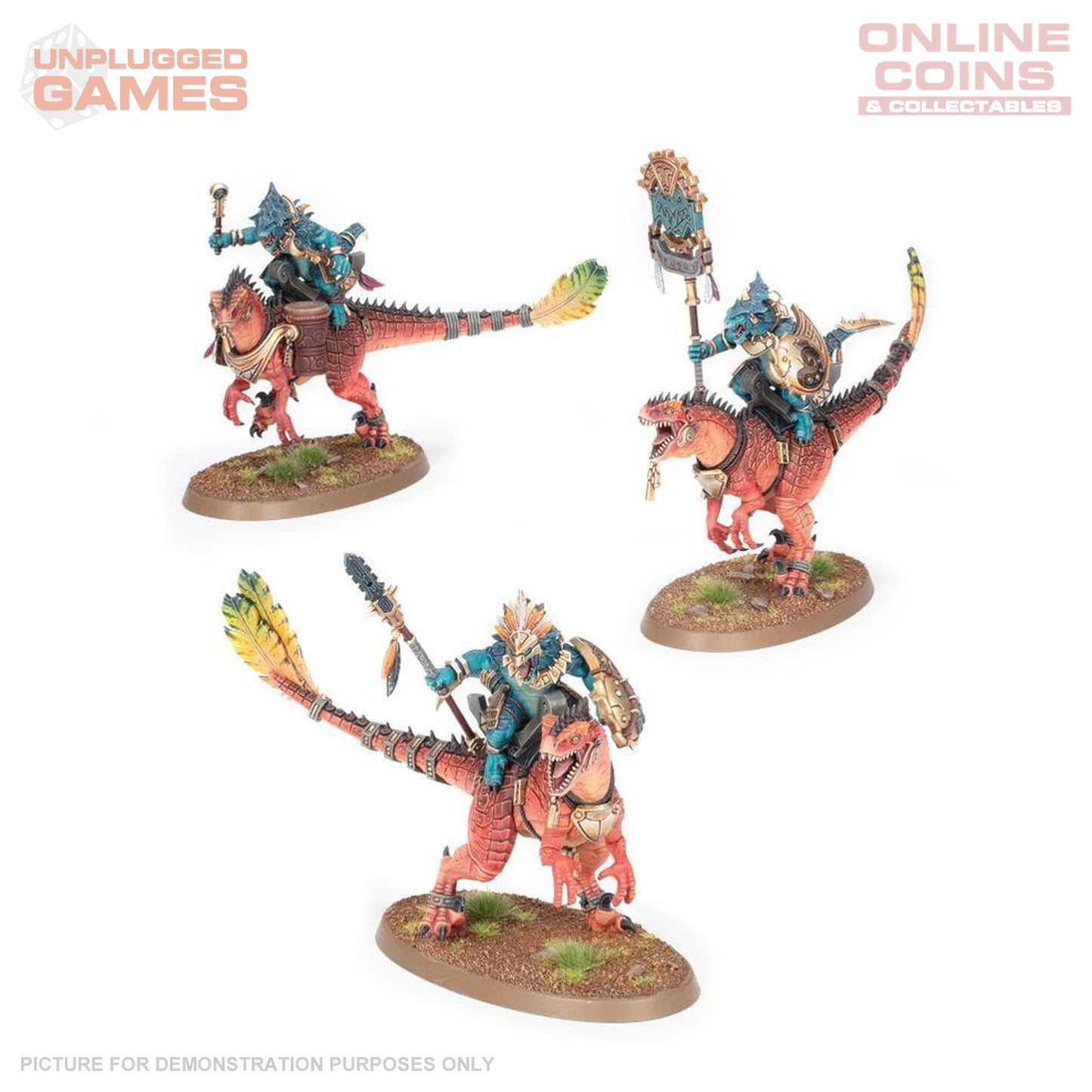 Warhammer Age Of Sigamr - Seraphon - Aggradon Lancers