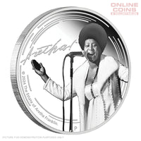 2024 Perth Mint 1oz Silver Proof Coloured Coin - Aretha Franklin