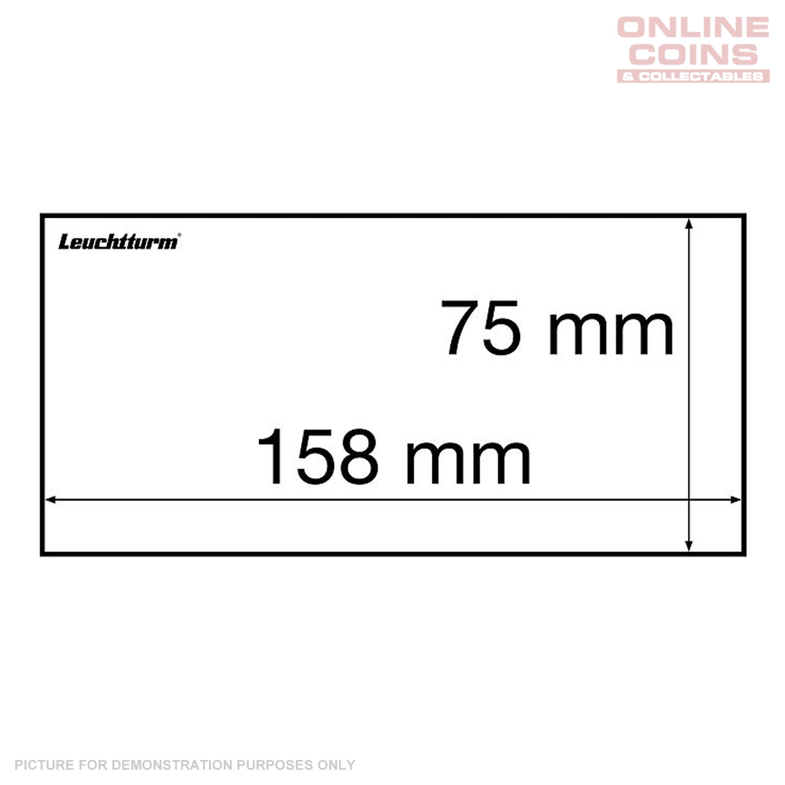 Lighthouse Basic Bank Note Sleeves 158mm x 75mm - 50 Pack