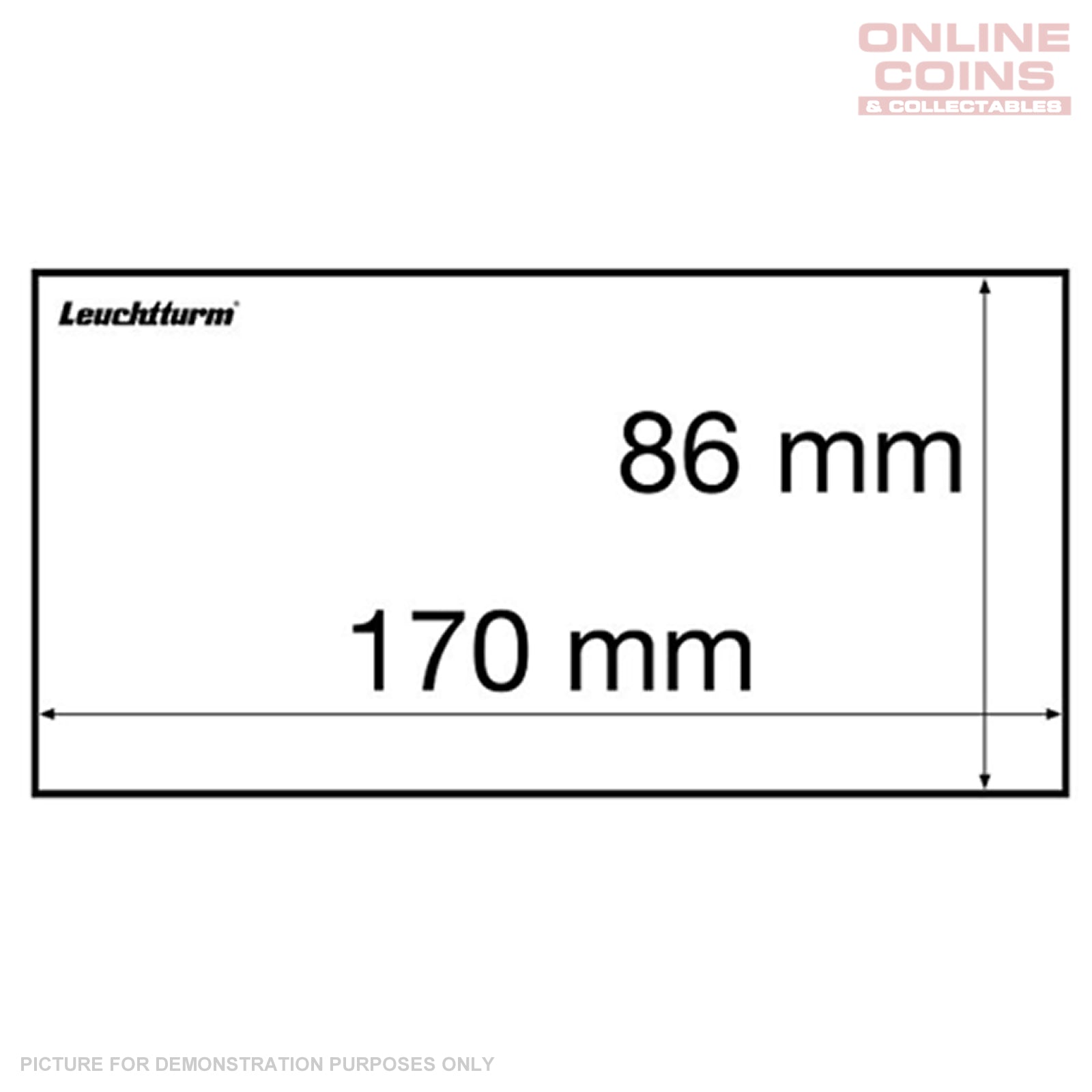 Lighthouse Basic Bank Note Sleeves 170mm x 86mm - 50 Pack