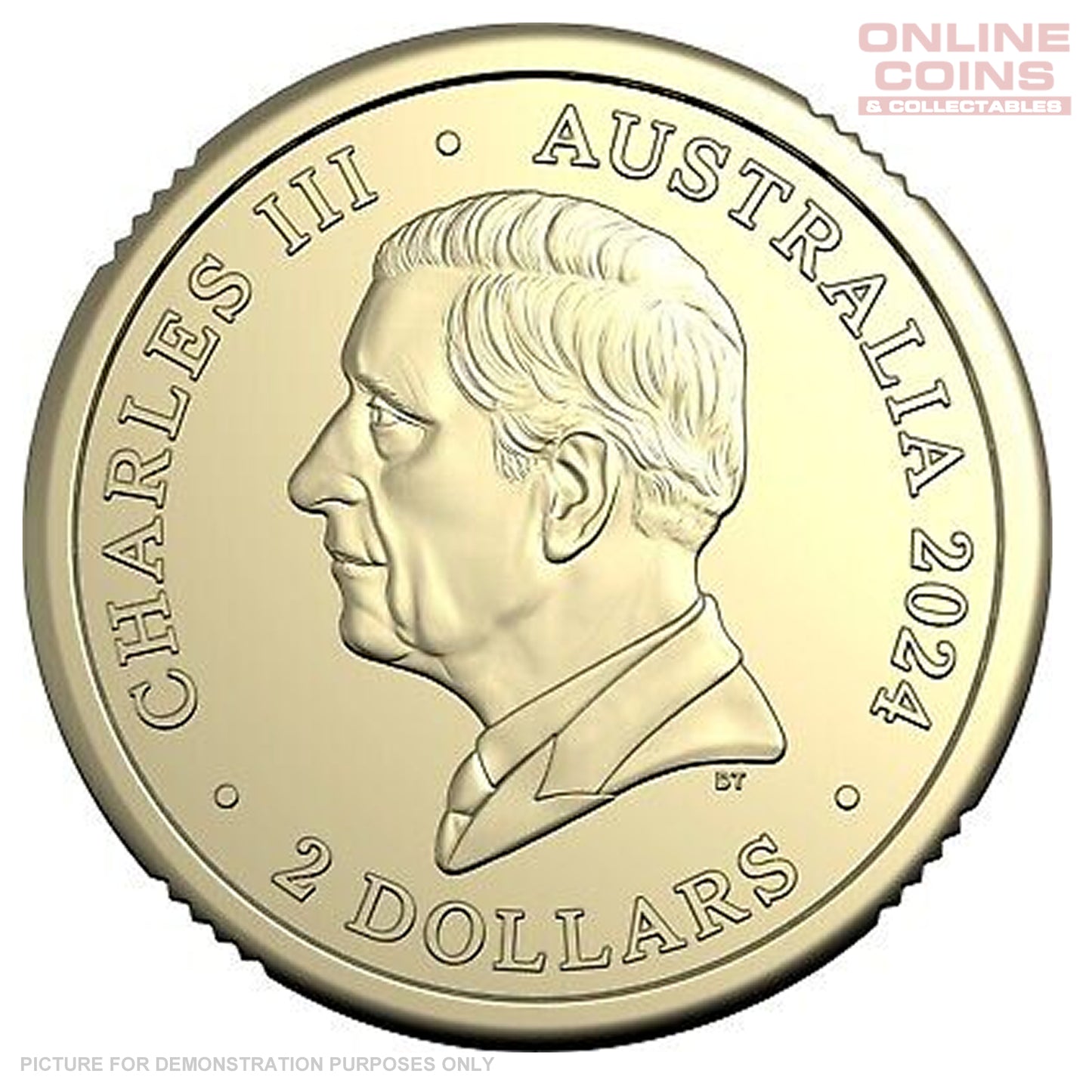 2024 LOOSE Circulated Australian Olympic Team $2 Coloured Coin - OLYMPISM