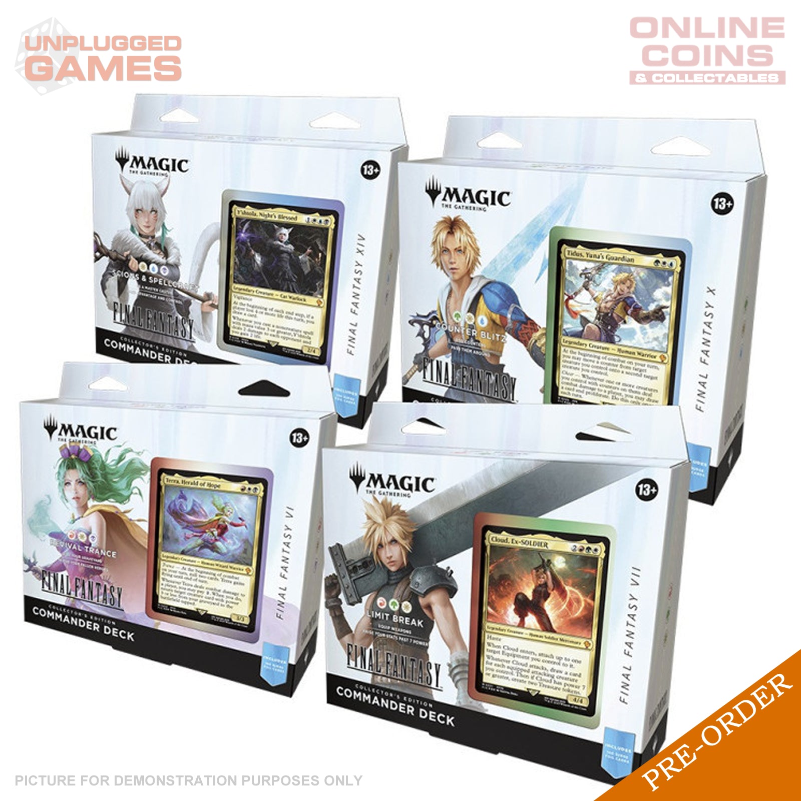 Magic The Gathering - Final Fantasy Commander Deck COLLECTOR EDITION CASE (4 Decks) - PREORDER