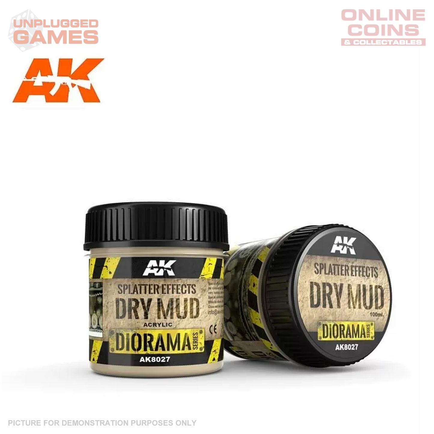 AK Interactive - Dioramas - Splatter Effects Dry Mud 100ml