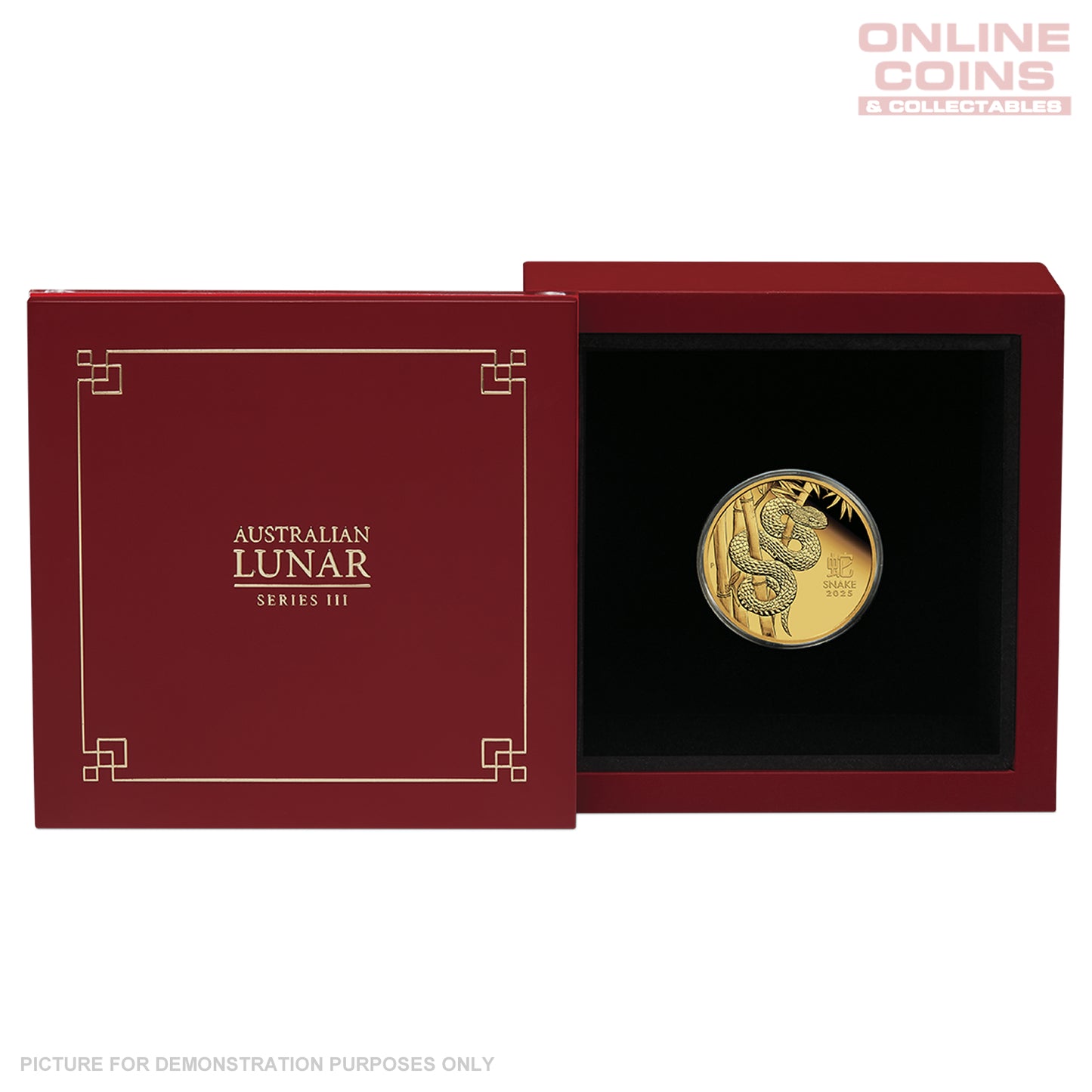 2025 Perth Mint 1/4oz Gold Proof Coin - Lunar Series III - Year of the Snake