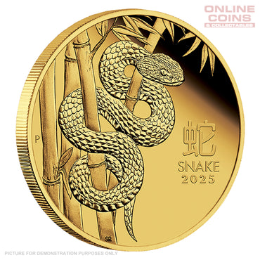 2025 Perth Mint 1/10oz Gold Proof Coin - Lunar Series III - Year of the Snake