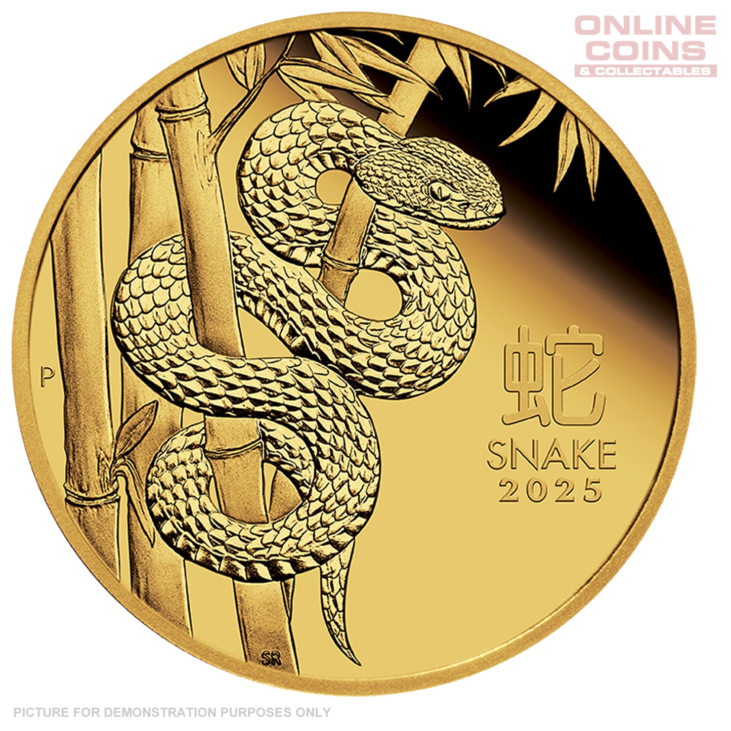 2025 Perth Mint 1/10oz Gold Proof Coin - Lunar Series III - Year of the Snake