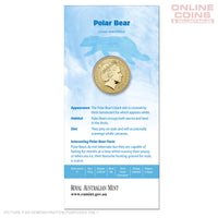 2013 $1 AlBr Uncirculated Carded Coin - Polar Animals Series - Polar Bear