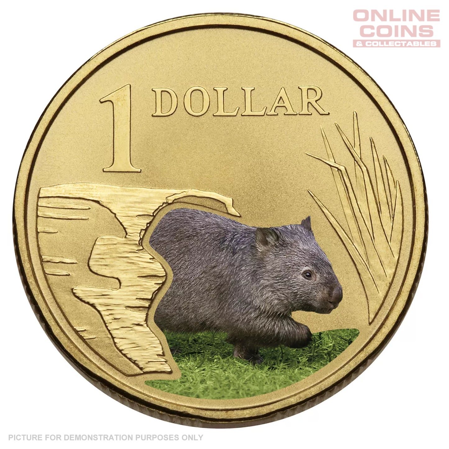 2008 $1 AlBr Uncirculated Carded Coin - Land Series Wombat