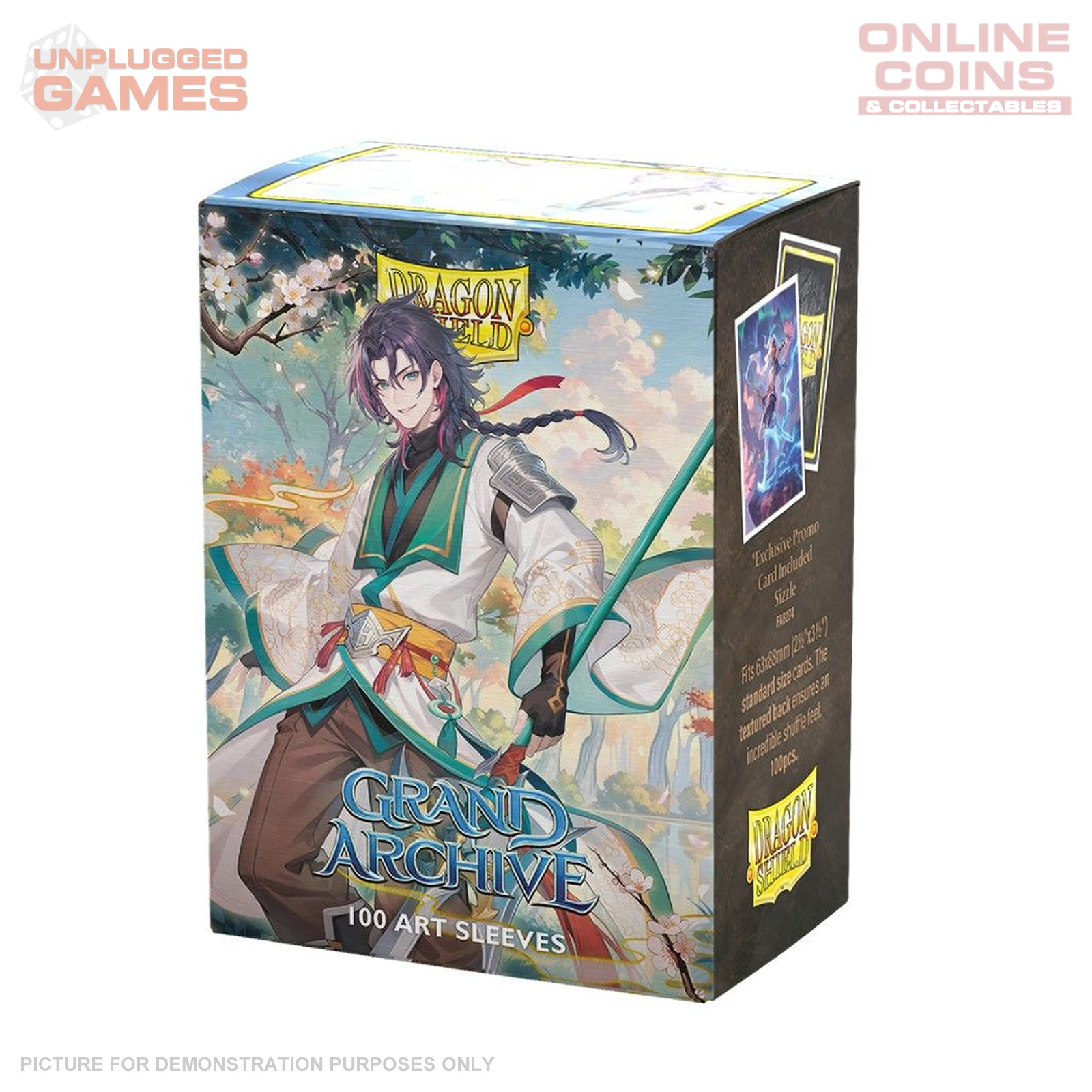 Dragon Shield Sleeves – Matte Art – Grand Archive - Jin, Fate Defiant