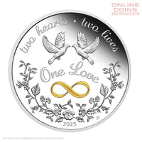 2025 Perth Mint One Love 1oz Silver Proof Coloured Coin