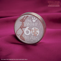 2024 Perth Mint 5oz Silver Proof High Relief Gilded Coin - Pink Panther 60th Anniversary