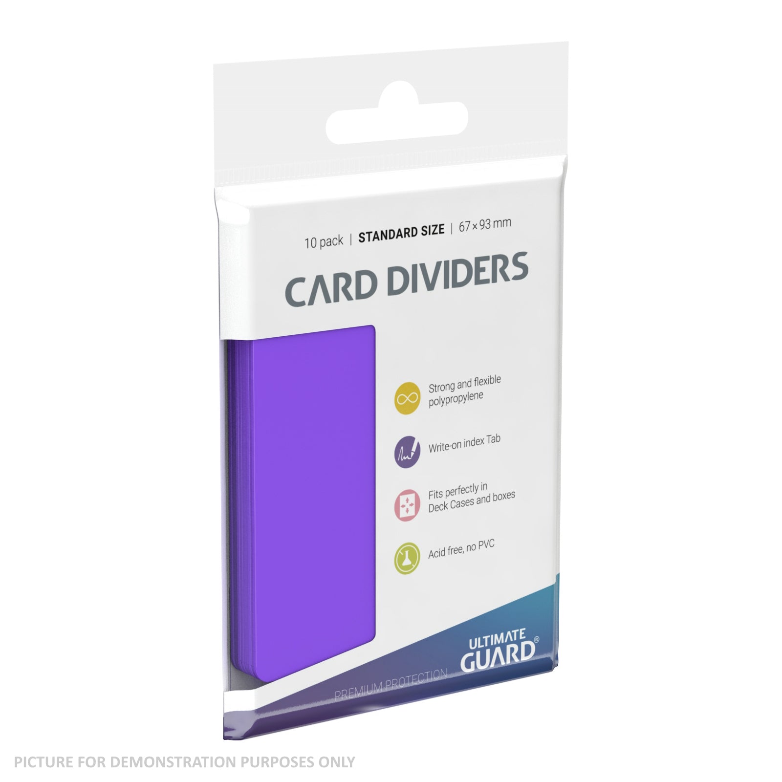 Ultimate Guard Trading Card Storage Dividers Pack of 10 - PURPLE