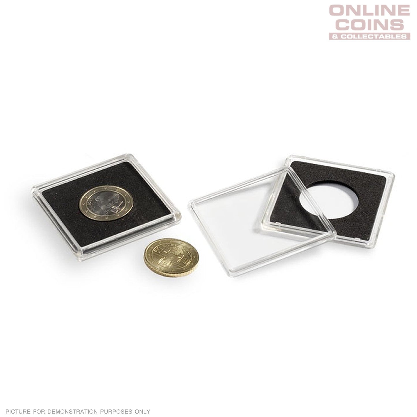 Lighthouse - Quadrum Square Coin Capsules 10 Pack - 37mm