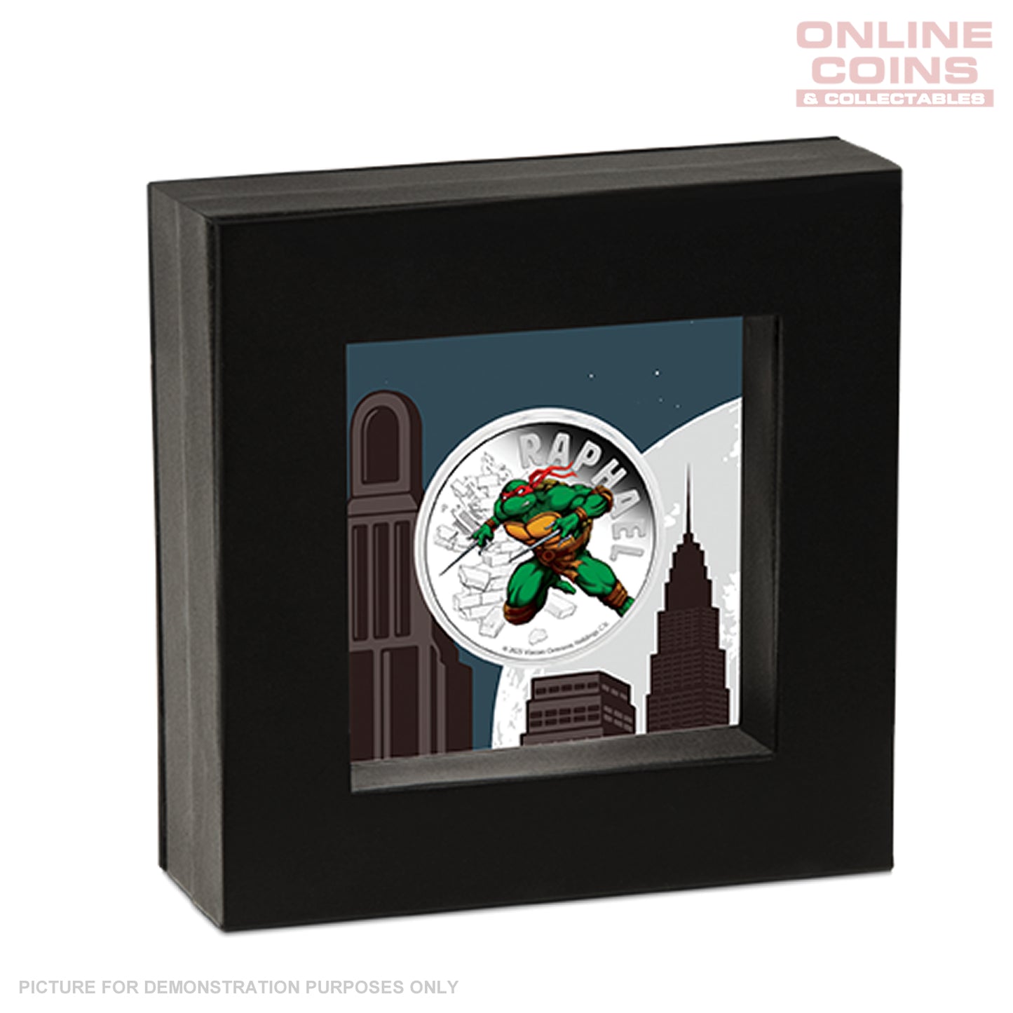 2025 Perth Mint Teenage Mutant Ninja Turtles - Raphael 1oz Silver Coloured Coin