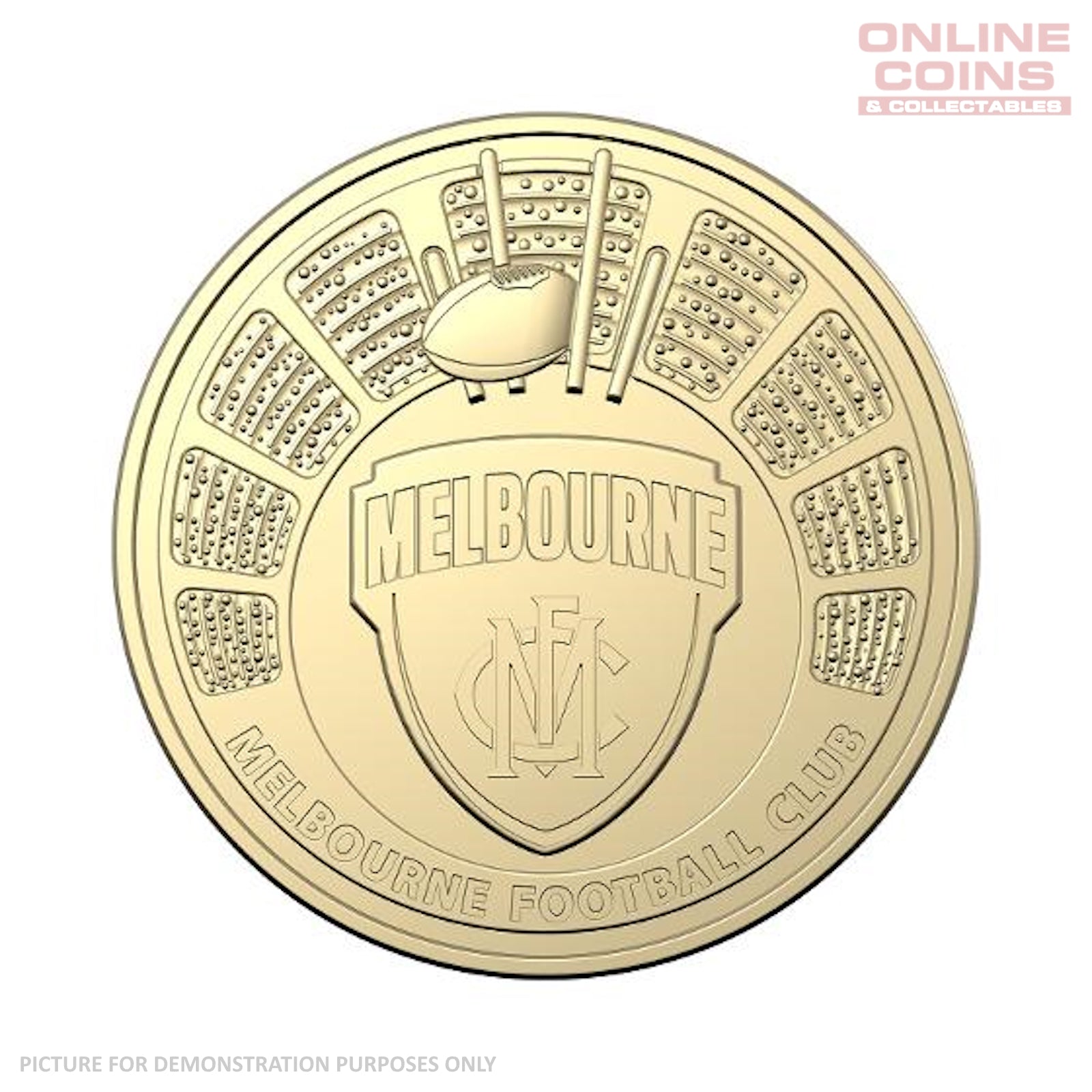 2024 AFL LOOSE $1 COIN - MELBOURNE DEMONS