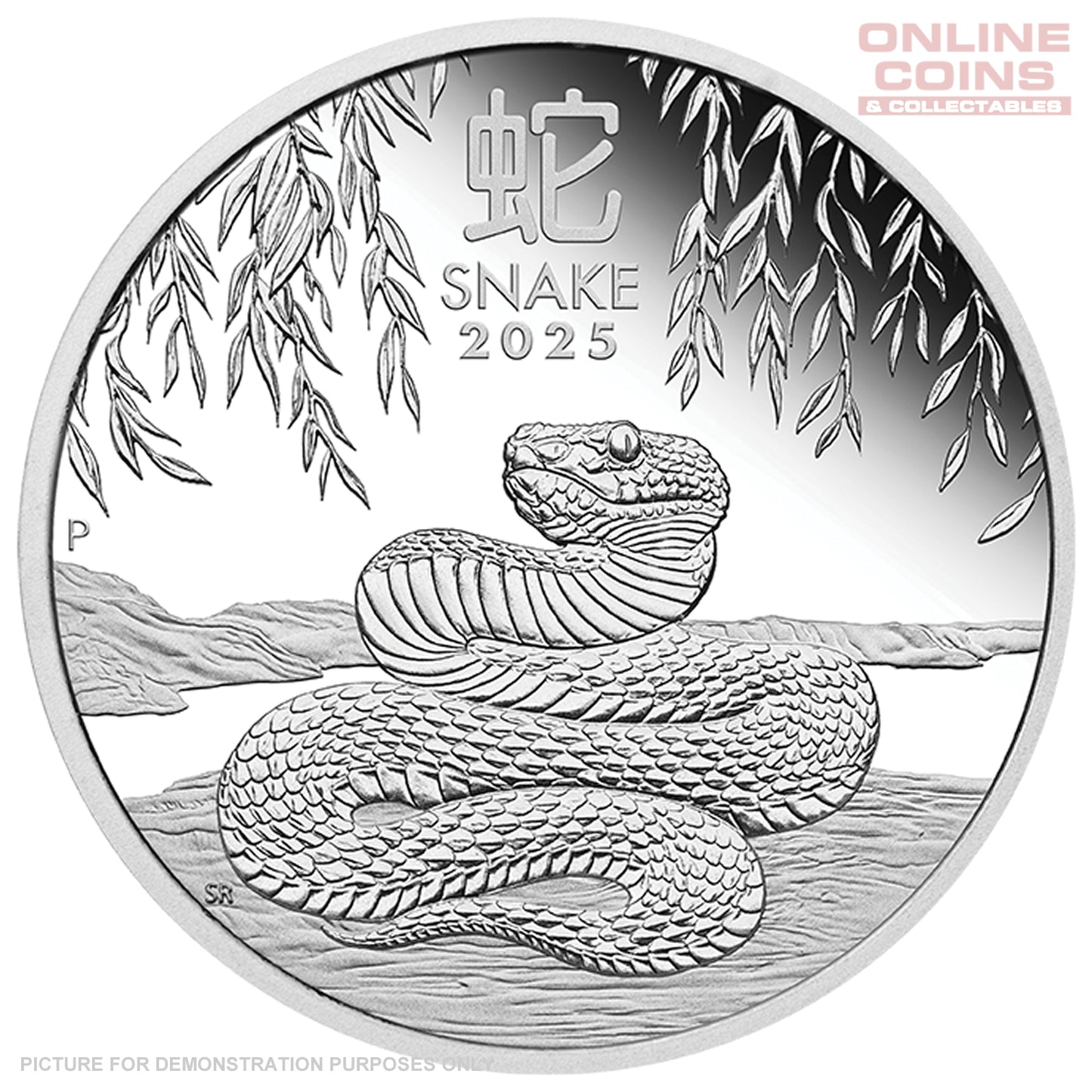 2025 Perth Mint 1oz Silver Proof Coin - Lunar Series III - Year of the Snake