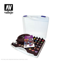 Vallejo Basic Game Air - Colours set & Airbrush (28 Colour Plastic Case)