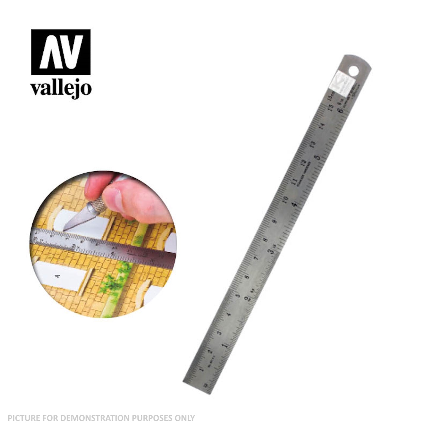 Vallejo Hobby Tools - Steel Ruler (150 mm)