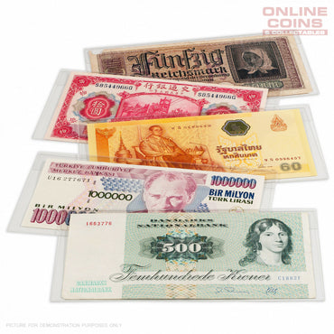 Lighthouse Basic Bank Note Sleeves 204mm x 123mm - 50 Pack