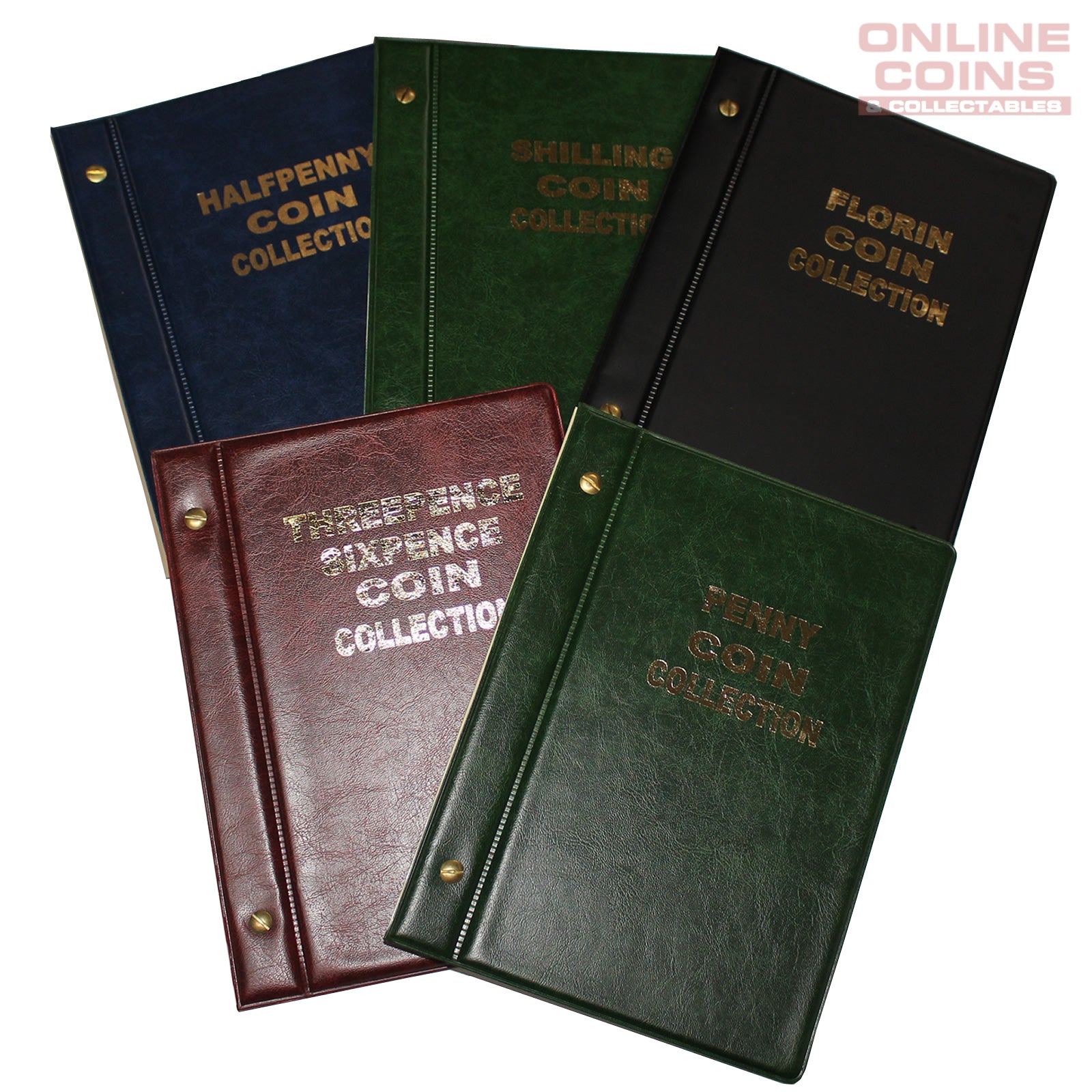 Vst Australian 5 Album Bundle Pre Decimal With Printed Mintage Interle Online Coins And